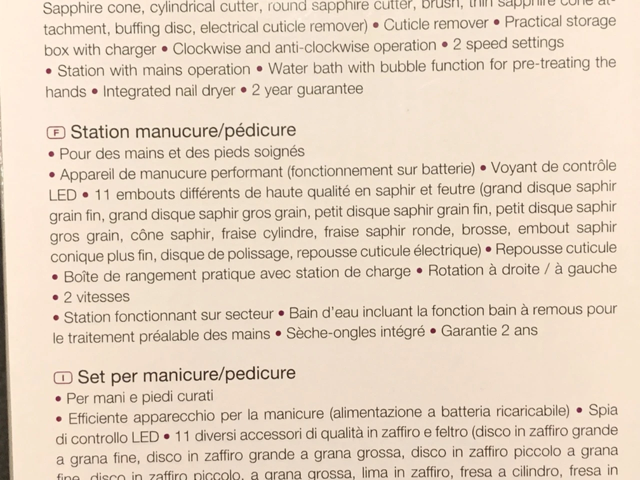 Sanitas manicure/pedicure station, 11 attachments – photo 7